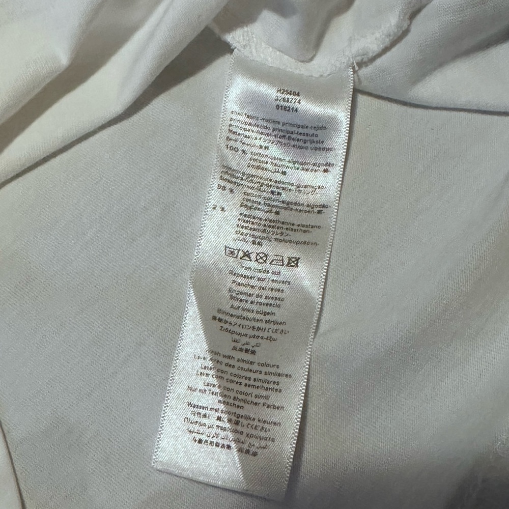 Givenchy White Tee with Black Logo - Picture 6 of 12